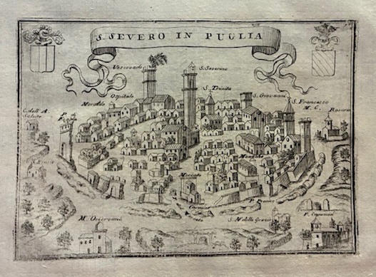 Coronelli Vincenzo Maria (1650-1718) S. Severo in Puglia 1708 ca. Venezia 